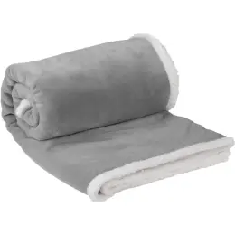 US Basic Mckinley Sherpa Fleece Blanket Grey